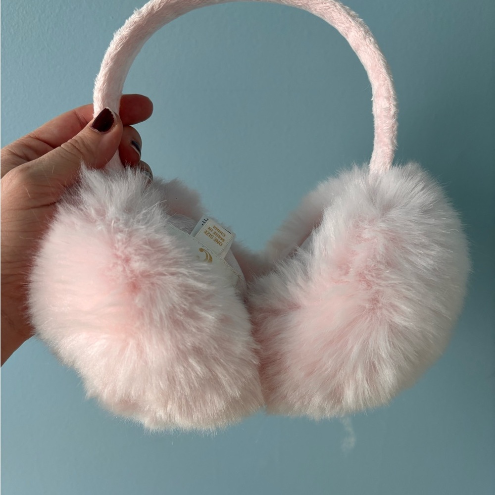 Charming Charlie’s Fluffy Pink Earmuffs (oversized)